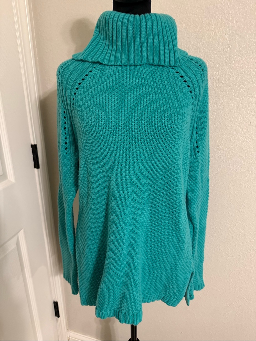 Talbots Teal Turtleneck Sweater